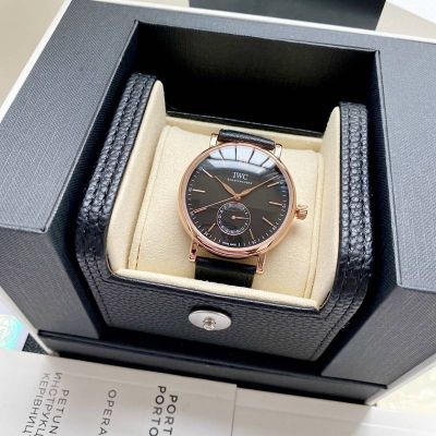 IWC Portofino IW359201 39mm 3835 Movement Engraved Back Rose Gold Case Watch